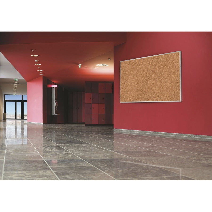 Ghent Natural Cork Bulletin Board with Aluminum Frame - Alternate-Image4