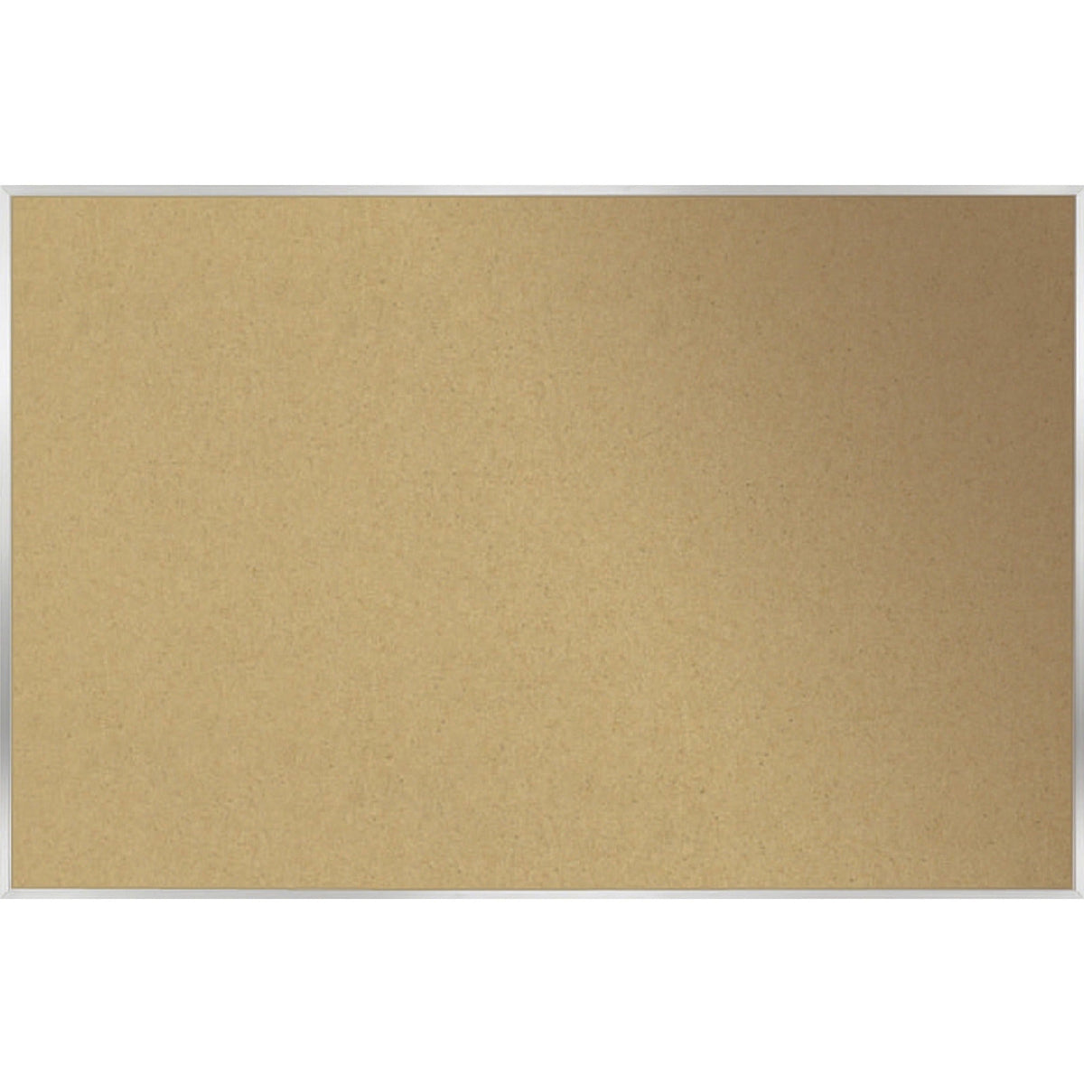 Ghent Natural Cork Bulletin Board with Aluminum Frame - 2000