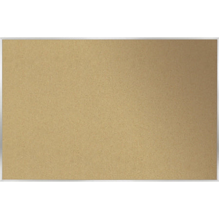 Ghent Natural Cork Bulletin Board with Aluminum Frame - 2000