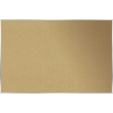 Ghent Natural Cork Bulletin Board with Aluminum Frame - 2000