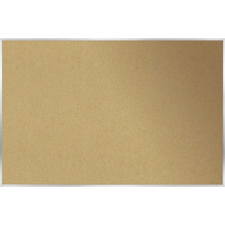 Ghent Natural Cork Bulletin Board with Aluminum Frame - 2000