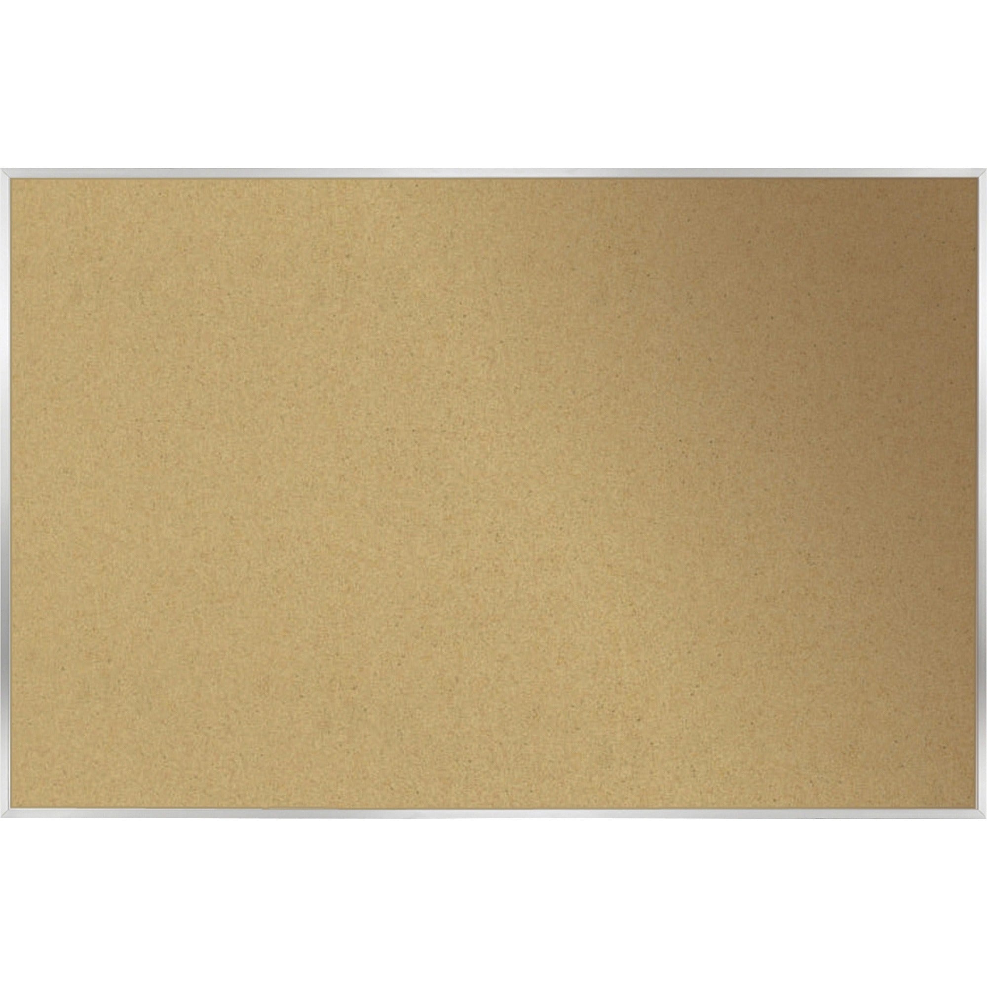 Ghent Natural Cork Bulletin Board with Aluminum Frame - 2000