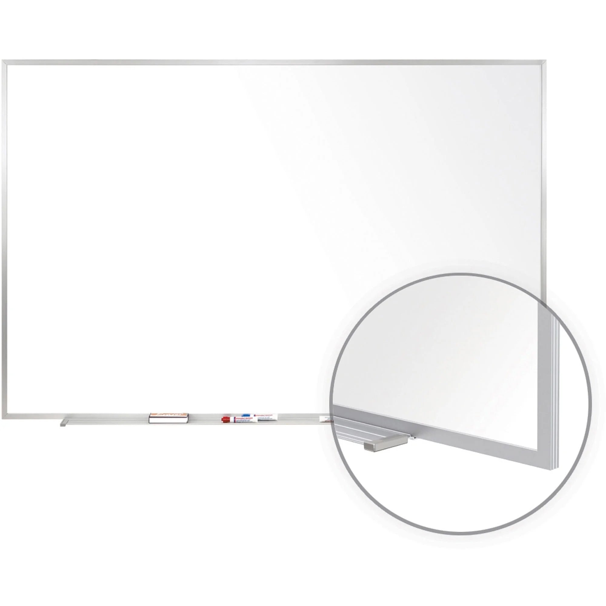 Ghent Porcelain Magnetic Whiteboard - 6x4 ft - Aluminum Frame - Dry Erase Boards