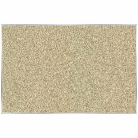 Ghent PremaTak Vinyl Bulletin Board - Caramel Fiberboard 48.46’’ x 87.90’’ - Satin Aluminum Frame - Boards