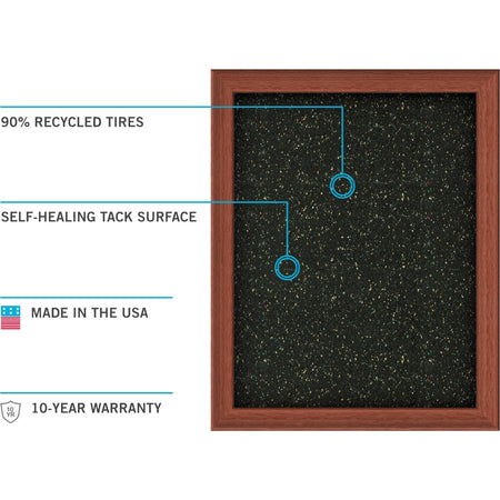 Ghent Recycled Bulletin Board with Aluminum Frame - Alternate-Image3