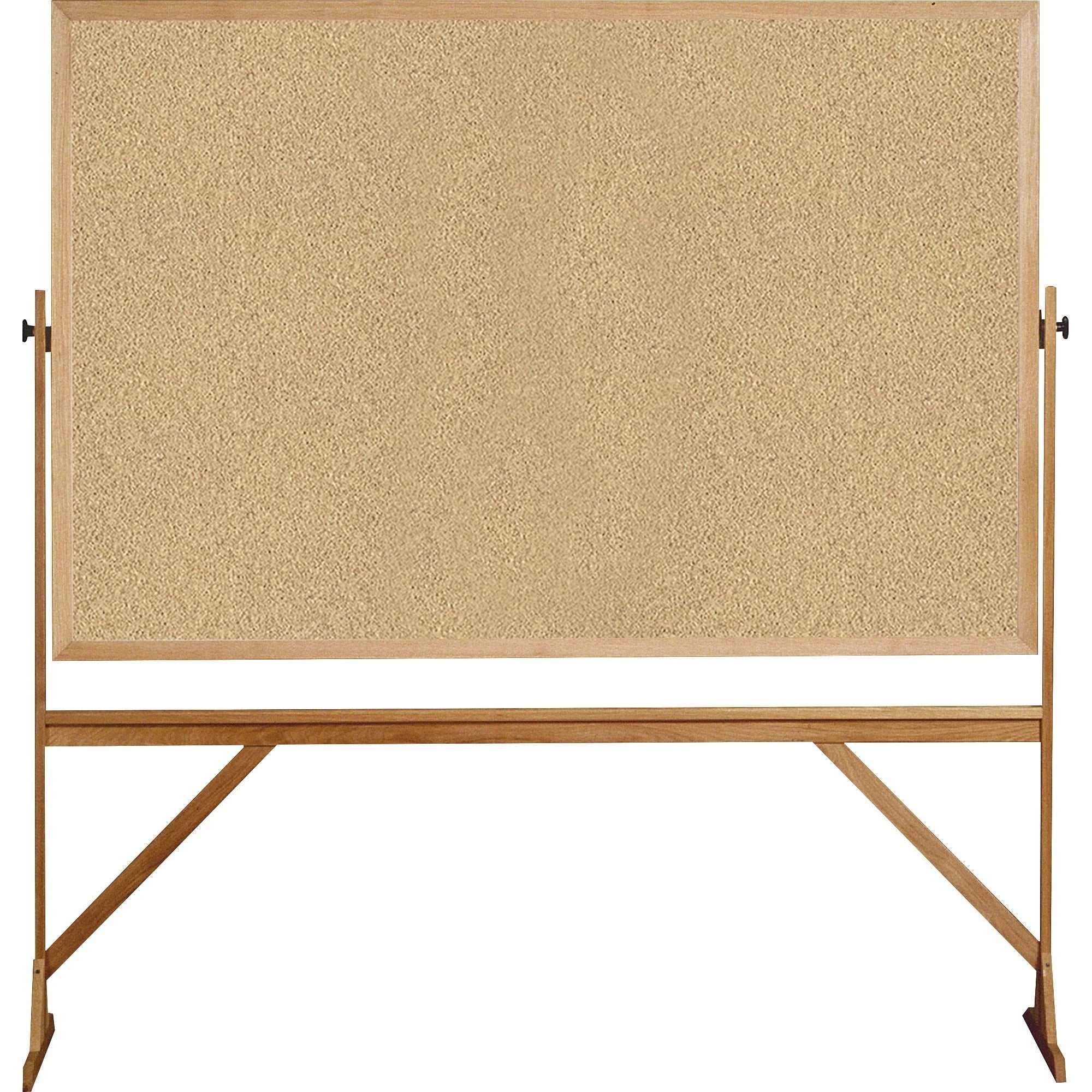 Ghent Reversible Cork Bulletin Board: 72’’x48’’ Wood Frame Eraser - Natural Surface - Boards