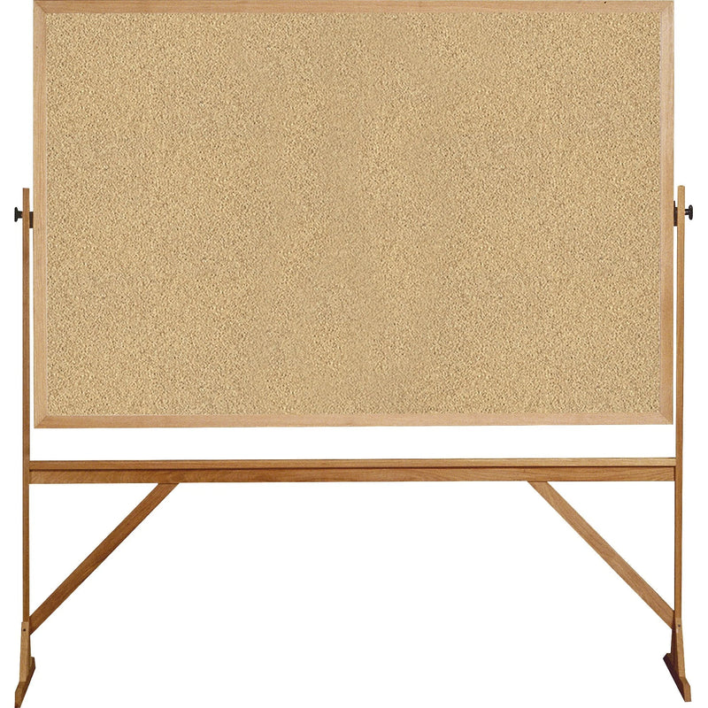 Ghent Reversible Cork Bulletin Board: 72’’x48’’ Wood Frame Eraser - Natural Surface - Boards