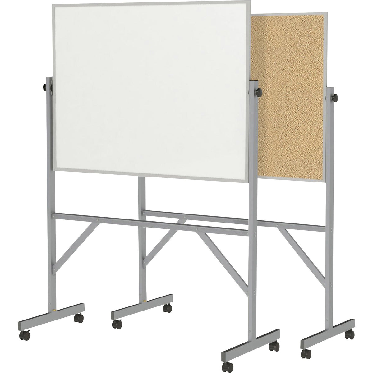 Ghent Reversible Cork Bulletin Board/ Non-Magnetic Whiteboard with Aluminum Frame - 2000