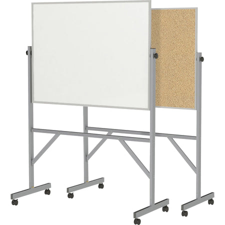Ghent Reversible Cork Bulletin Board/ Non-Magnetic Whiteboard with Aluminum Frame - 2000