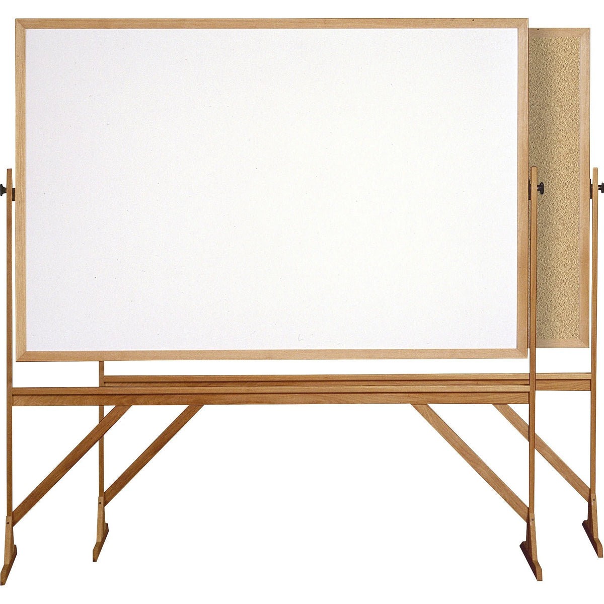 Ghent Reversible Cork Bulletin Board/Whiteboard - 72x48 - Wood Frame - Combo Boards