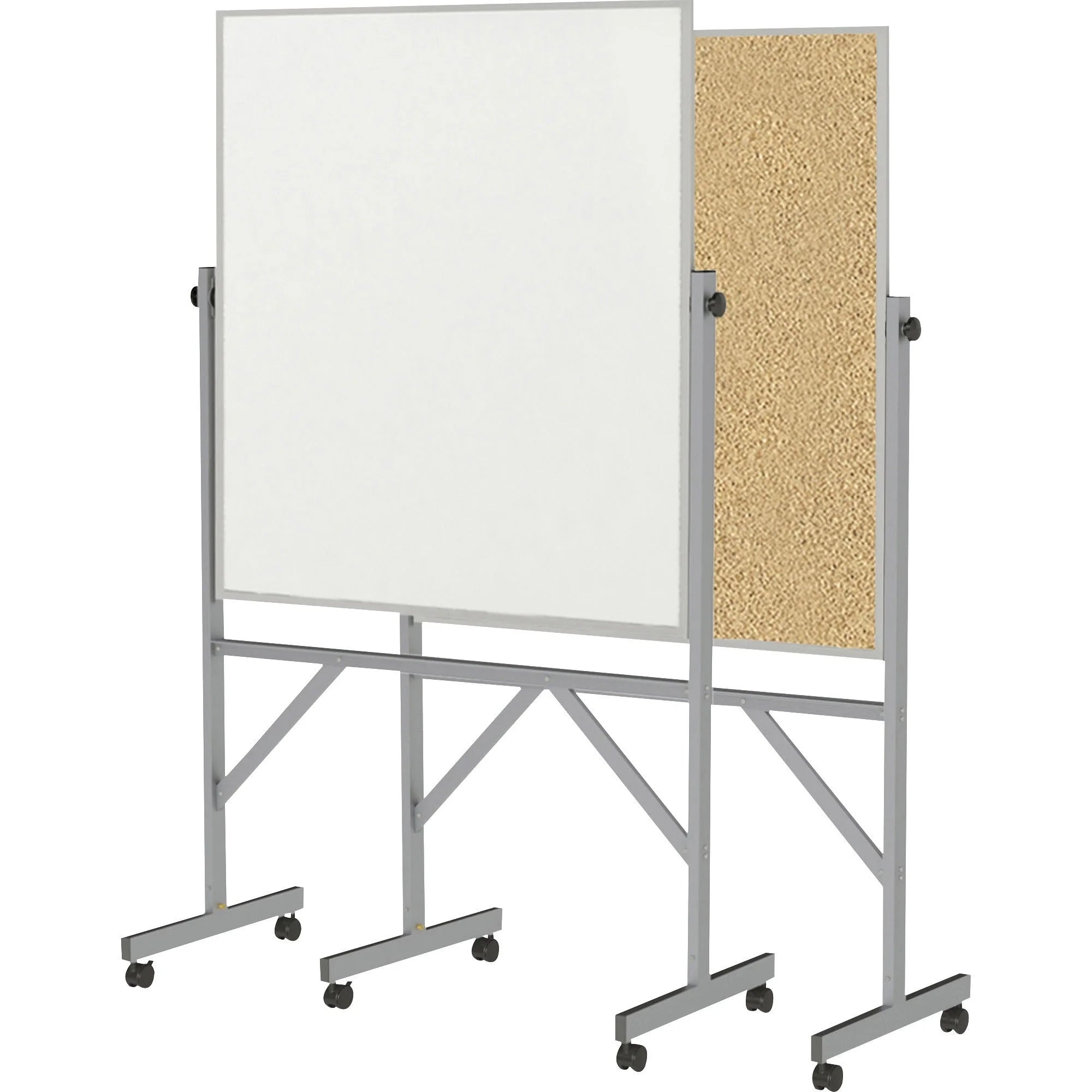 Ghent Reversible Cork Bulletin Board/Whiteboard Combo - 36x48 - Aluminum Frame - Boards