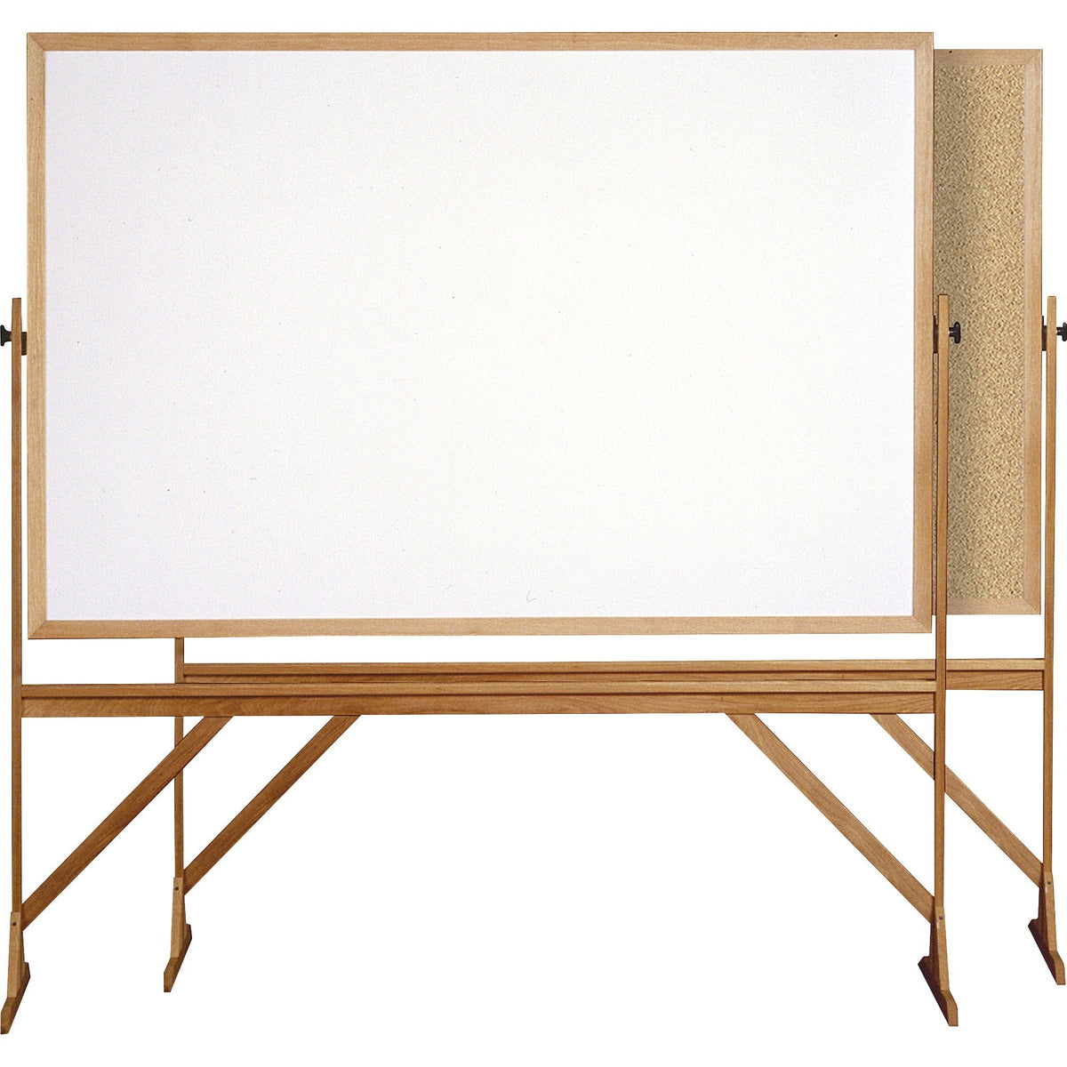Ghent Reversible Cork Bulletin Board/Whiteboard with Wood Frame - 2000