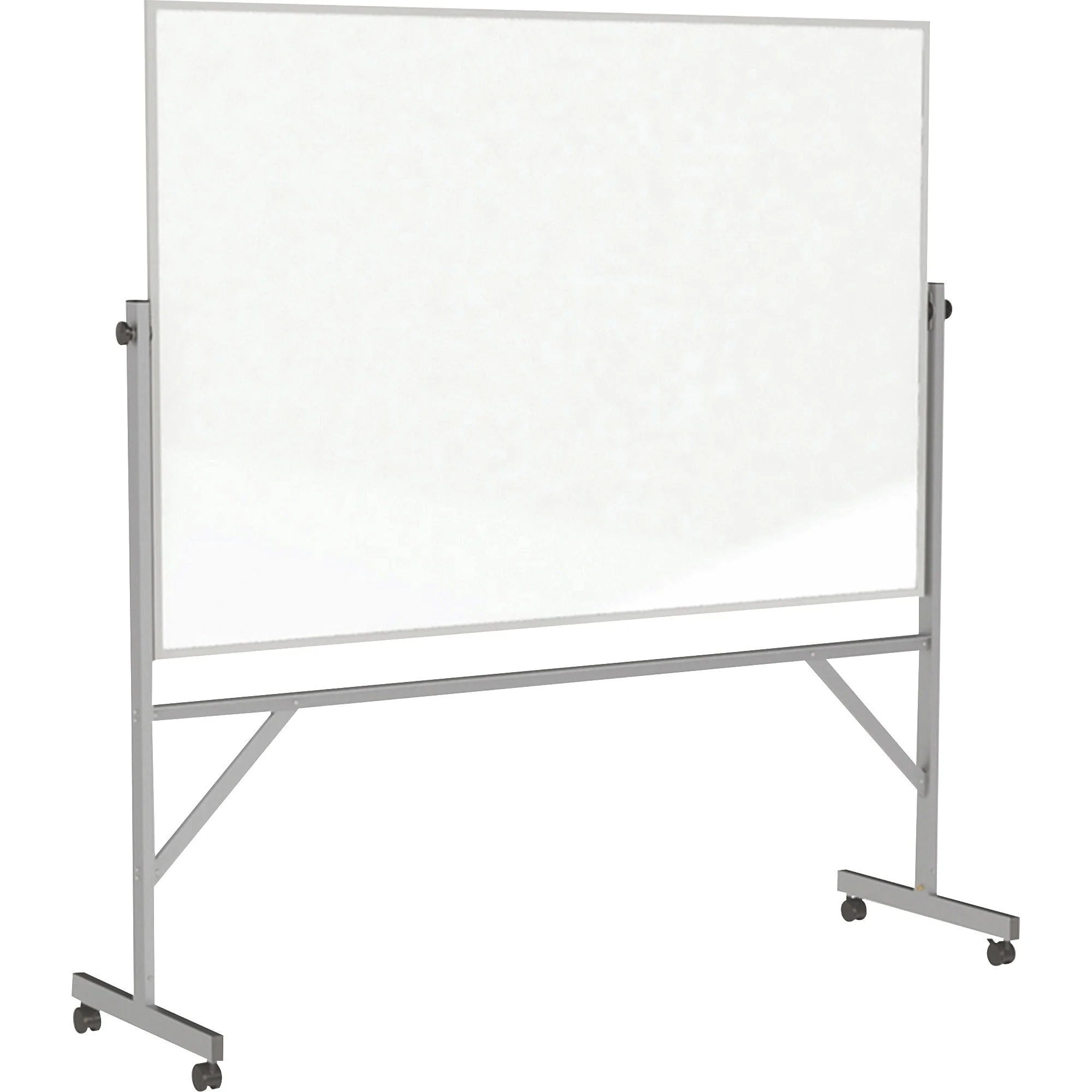 Ghent Reversible Mobile Magnetic Board - 8x4 ft - White Porcelain Surface - Dry Erase Boards