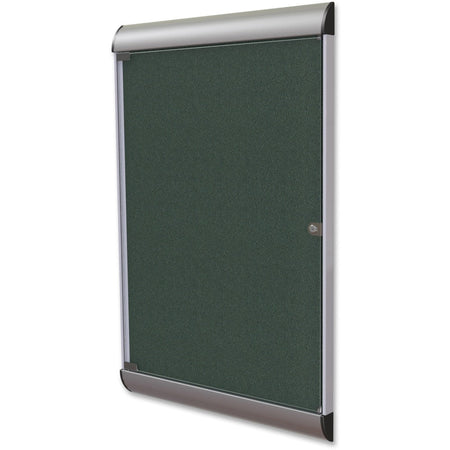 Ghent Silhouette Enclosed with 183 Ebony Vinyl Tackboard - 1300