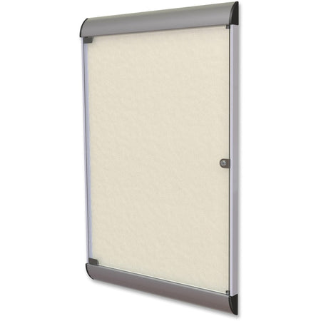 Ghent Silhouette Enclosed with 185 Ivory Vinyl Tackboard - 1300