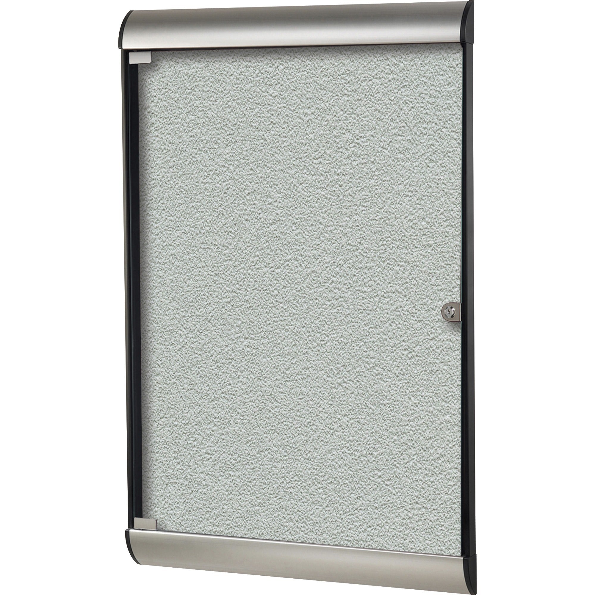 Ghent Silhouette Enclosed with 193 Silver Vinyl Tackboard - 2000