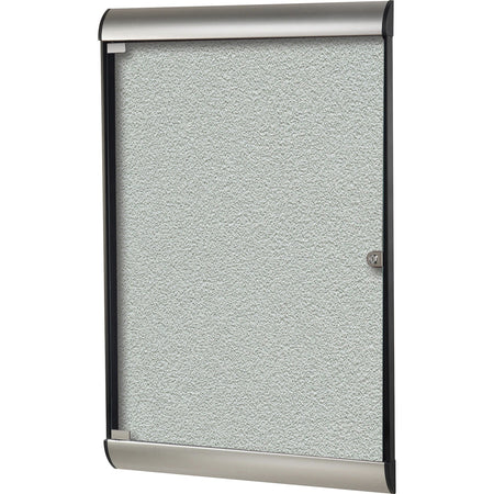Ghent Silhouette Enclosed with 193 Silver Vinyl Tackboard - 2000