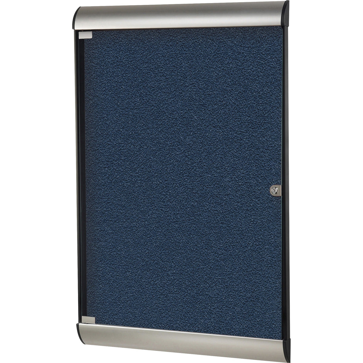 Ghent Silhouette Enclosed with 195 Navy Vinyl Tackboard - 2000