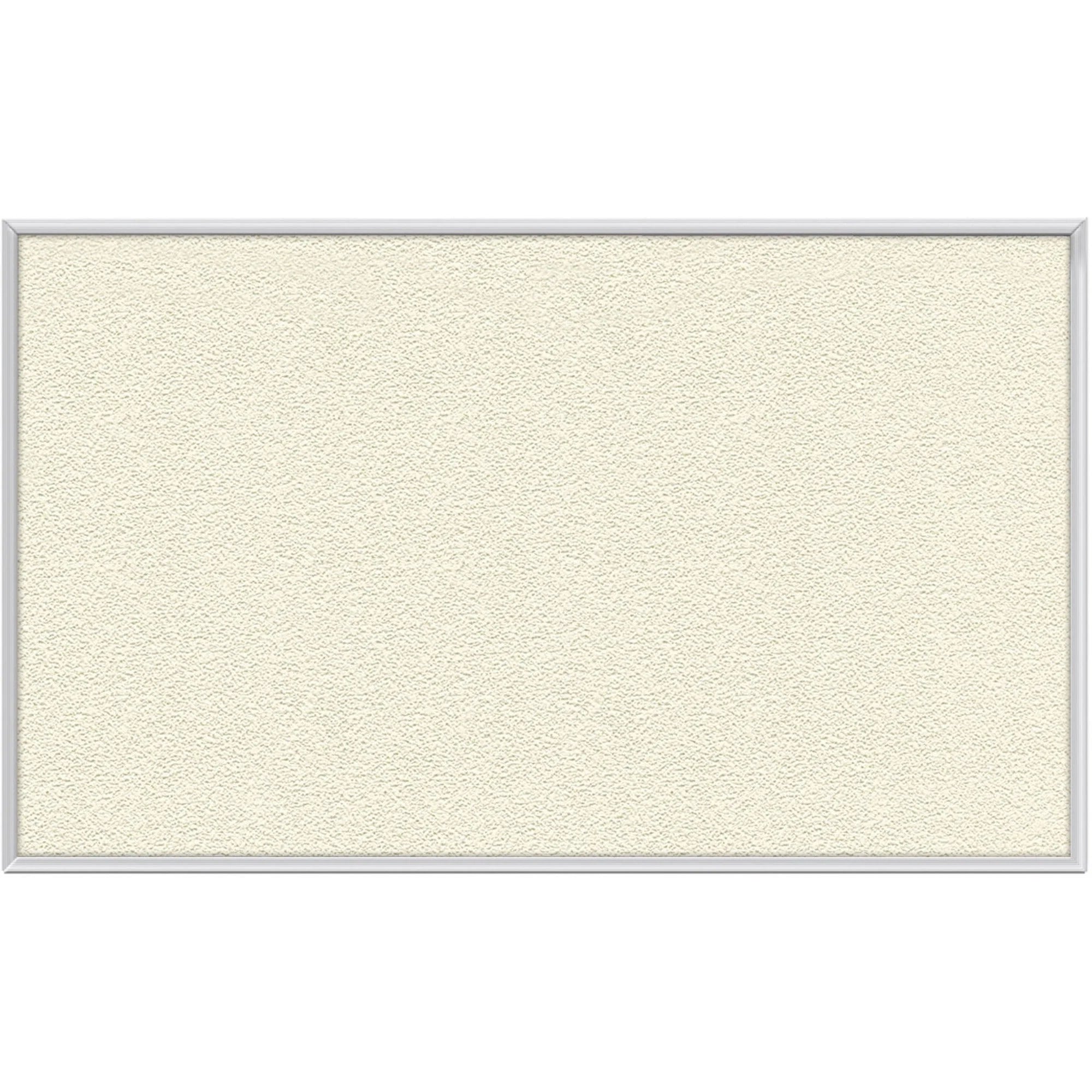 Ghent Vinyl Bulletin Board: 48’’x12’ Ivory Surface - Durable Washable - Aluminum Frame - Boards