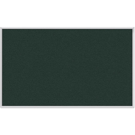 Ghent Vinyl Bulletin Board: 48x96 Ebony Fabric - Durable Washable - Aluminum Frame - Boards