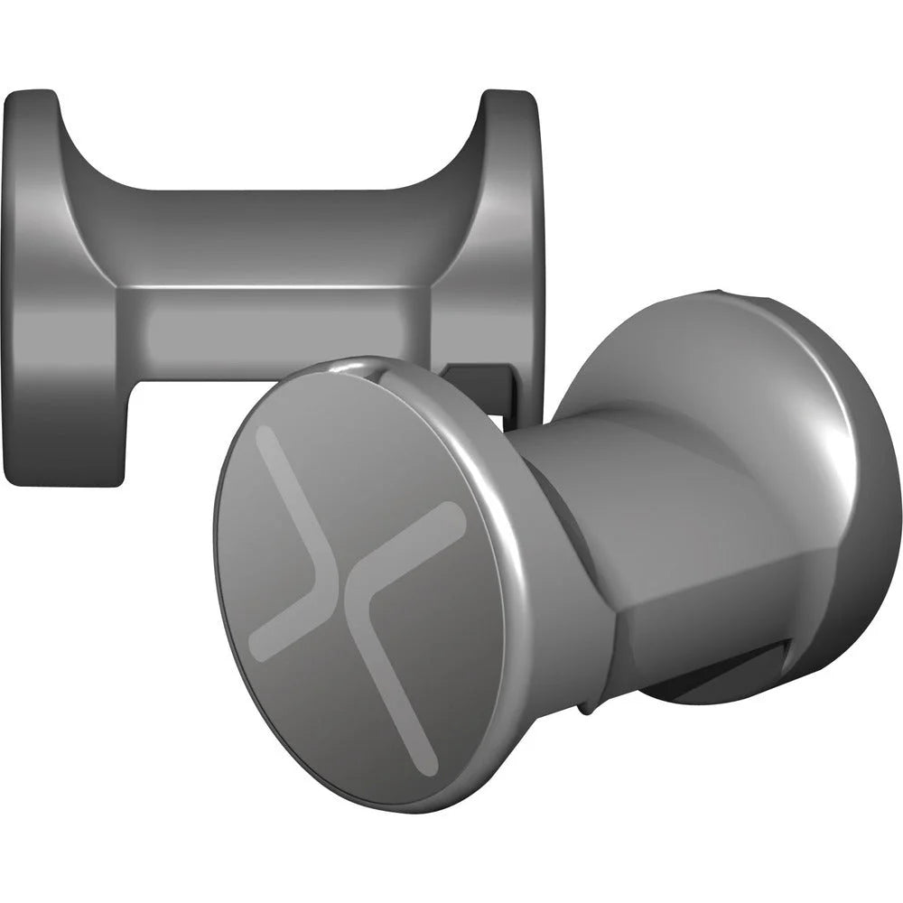 Ghent X-Pegs NEX001XP Mounting Clip for Markerboard - Secure Gray Thermoplastic Clips - Dry Erase Boards