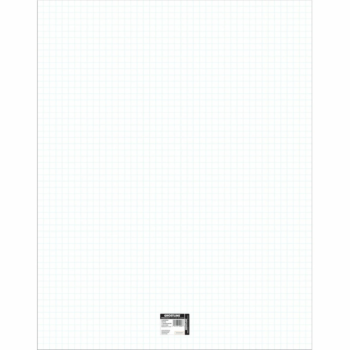 Ghostline Grid Poster Board: Versatile 22x28 White Board for School Home Art Office - Project Boards