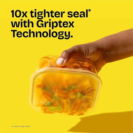 Glad 70 Square Foot Press’n Seal Food Plastic Wrap - 11.80’’ Width x 71.10 ft Length - Durable Freezer Safe Microwave
