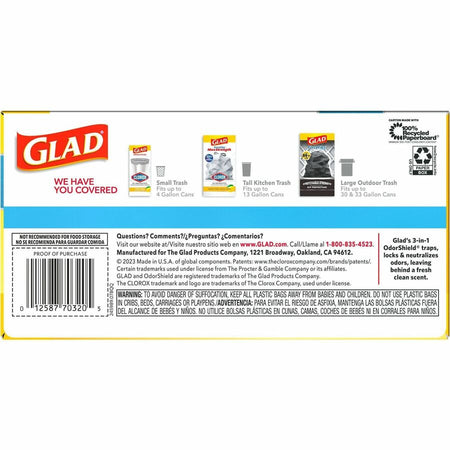 Glad ForceFlex MaxStrength Kitchen Drawstring Trash Bags - Bottom