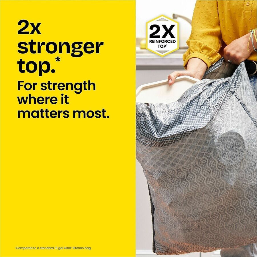 Glad ForceFlex MaxStrength X-Large Kitchen Drawstring Trash Bags - Alternate-Image3