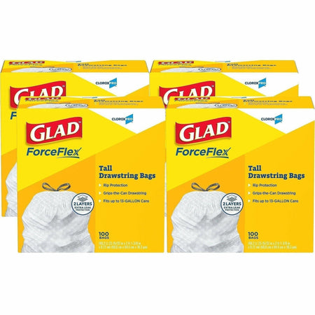 Glad ForceFlex Tall Kitchen Drawstring Trash Bags - 2000