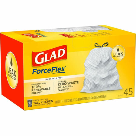 Glad ForceFlex Tall Kitchen Drawstring Trash Bags - Right