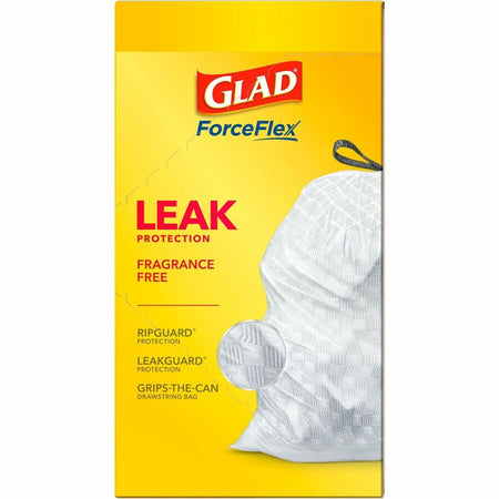 Glad ForceFlex Tall Kitchen Drawstring Trash Bags - Top