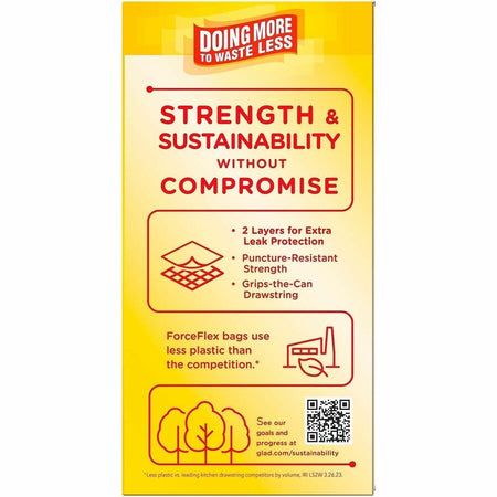 Glad ForceFlex Tall Kitchen Drawstring Trash Bags - Alternate-Image2