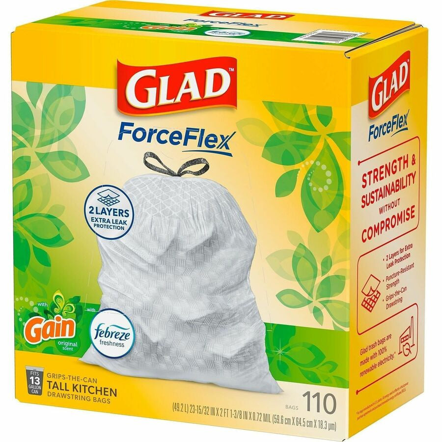 Glad ForceFlex Tall Kitchen Drawstring Trash Bags - Alternate-Image12