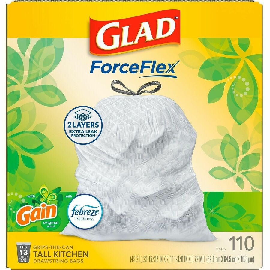 Glad ForceFlex Tall Kitchen Drawstring Trash Bags - Alternate-Image2
