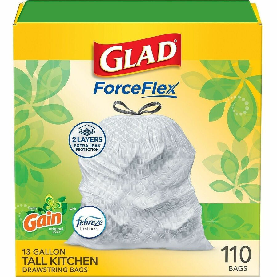 Glad ForceFlex Tall Kitchen Drawstring Trash Bags - Alternate-Image17