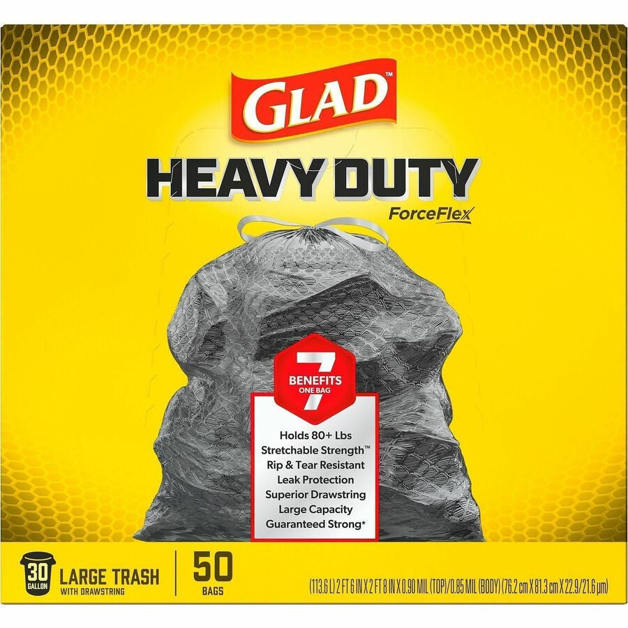 Glad ForceFlex Heavy-Duty Large Drawstring Trash Bags - Alternate-Image1