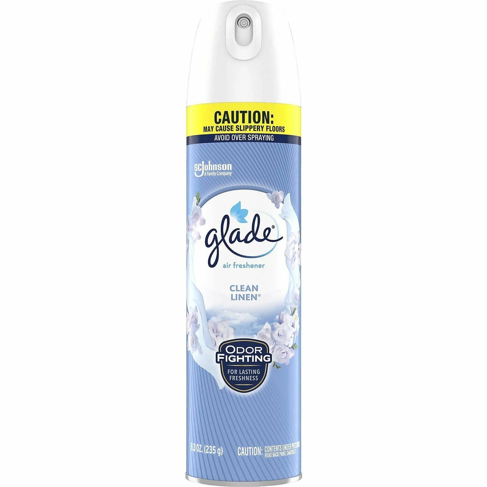 Glade Clean Linen Air Freshener Spray 8.3 fl oz (0.3 quart) 1 Each (SJN346467) - Fresheners