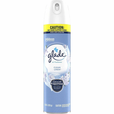 Glade Clean Linen Air Freshener Spray 8.3 fl oz (0.3 quart) 1 Each (SJN346467) - Fresheners