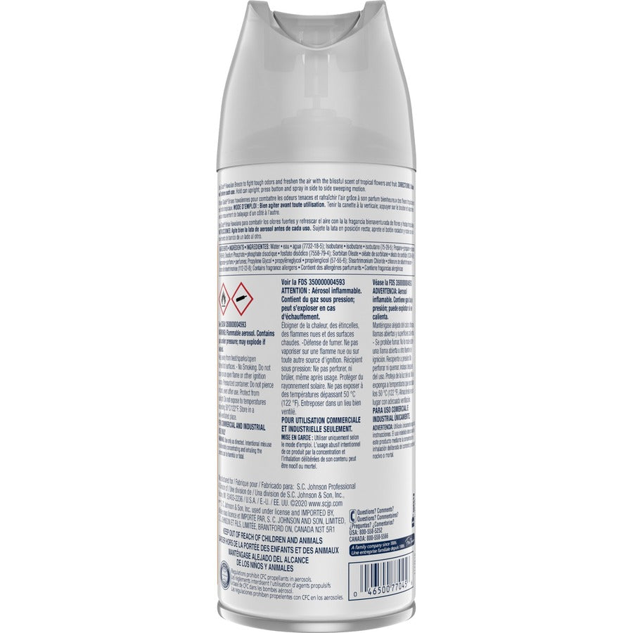 Glade Hawaiian Breeze Scent Air Spray - Aerosol - 13.8 fl oz (0.4 quart) - Odor Neutralizer - 12 / Carton - Fresheners