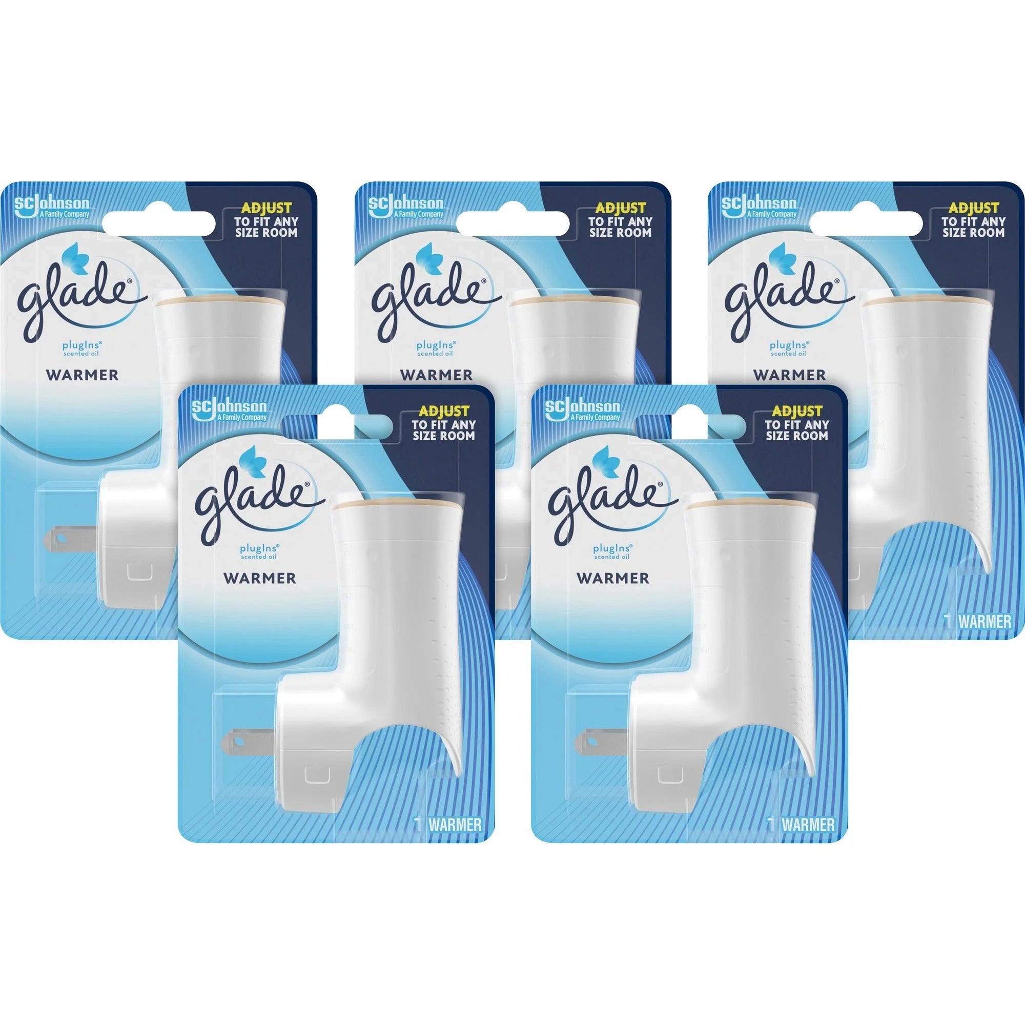 Glade PlugIns Scented Oil Warmer: 5-Pack Carton in White - Air Freshener Dispensers