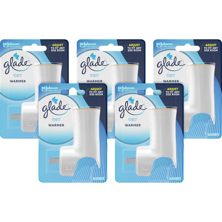 Glade PlugIns Scented Oil Warmer: 5-Pack Carton in White - Air Freshener Dispensers