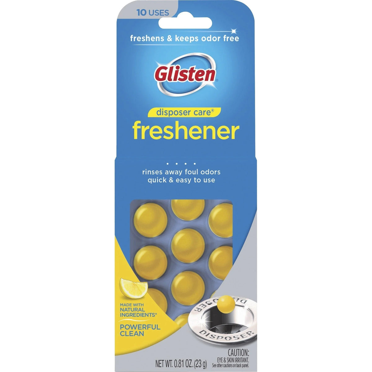 Glisten Disposer Care Freshener 0.81 oz-10 / Pack Tablet (GIEDPLM12T) - Air Fresheners