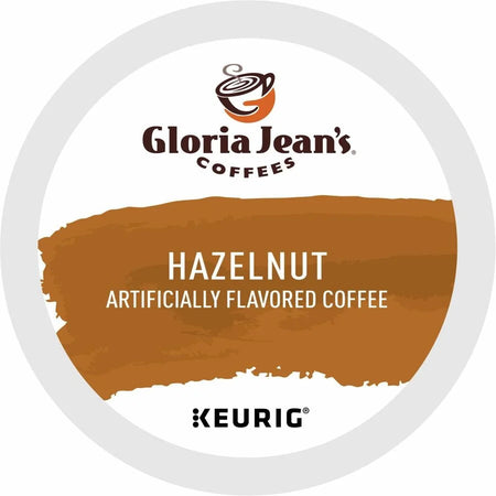 Gloria Jean’s Hazelnut K-Cup Pods: Medium Roast Coffee - 24 Count