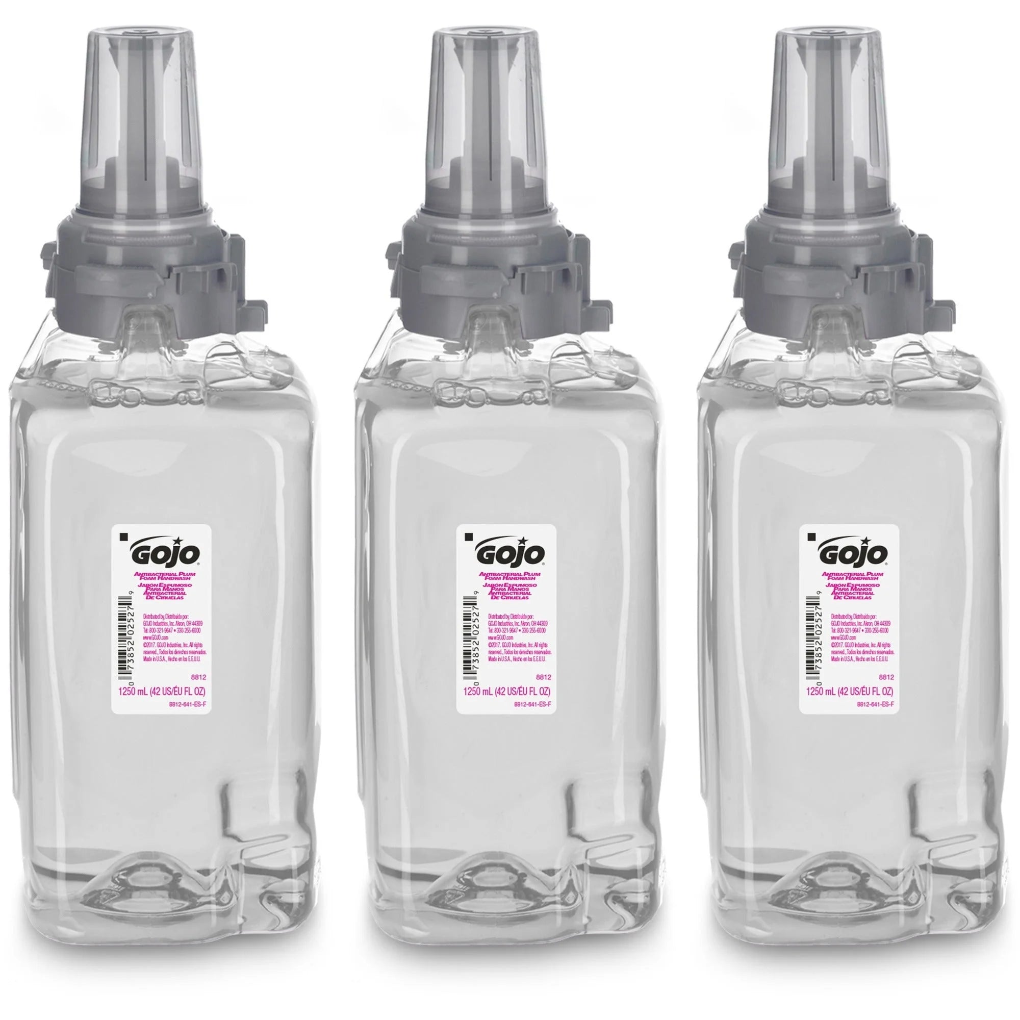 Gojo® Antibacterial Handwash Refill - Plum Scent 1.32 Quart - Bacteria Remover & Moisturizing - Skin Care Dispensers