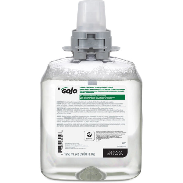 Gojo® FMX-12 Green Certified Foam Hand Soap - Fragrance-free Antibacterial-free - 1.32 Quart - Soaps/Cleaners
