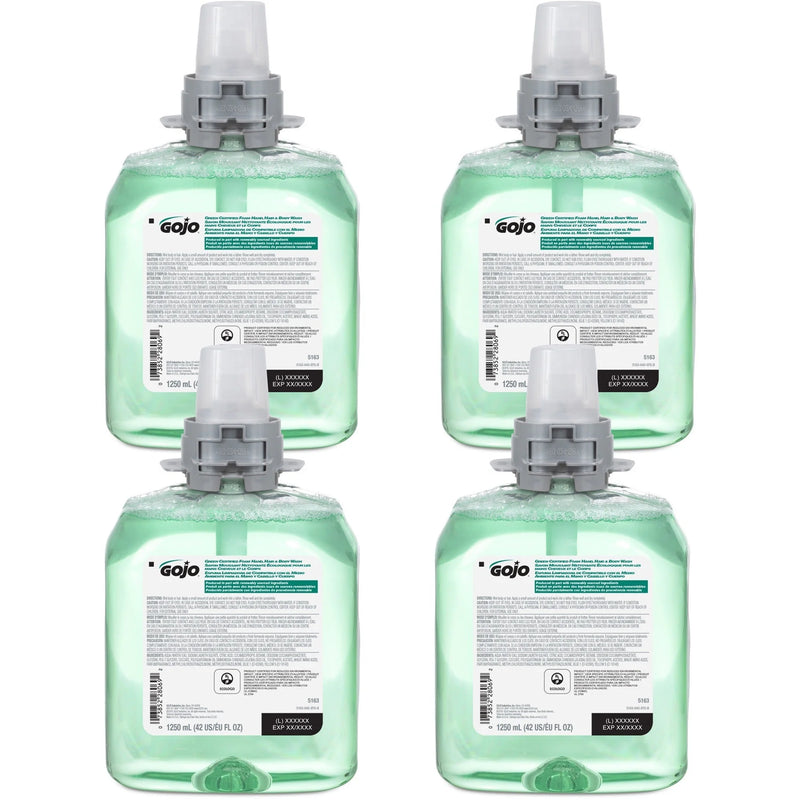 Gojo® FMX-12 Green Certified Hair/Body Wash - Cucumber Melon Scent - 42.3 fl oz - Kill Germs - Residue-free - Hand