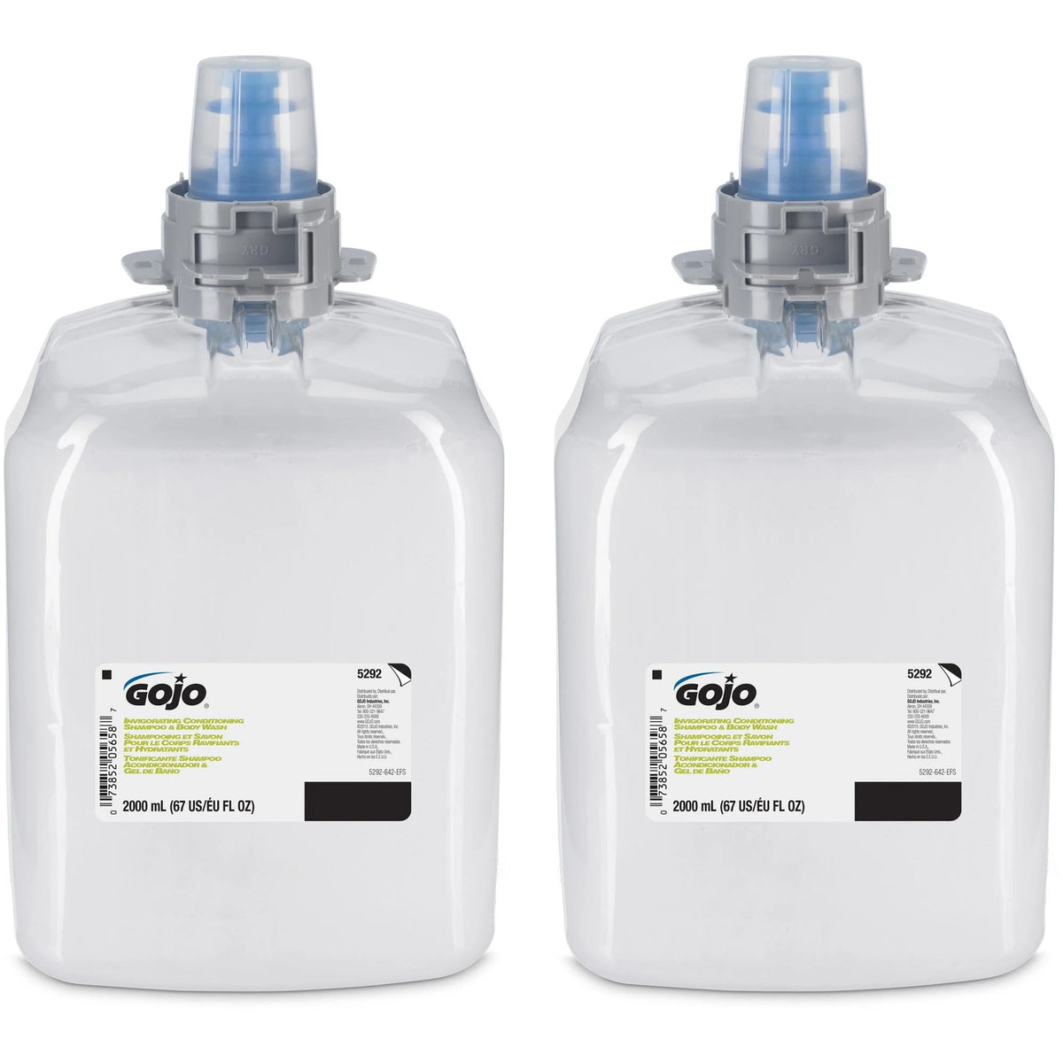 Gojo® FMX-20 Botanical Scent Shampoo & Body Wash - 67.6 fl oz - Moisturizing Bio-based Formula - Hand Soaps/Cleaners