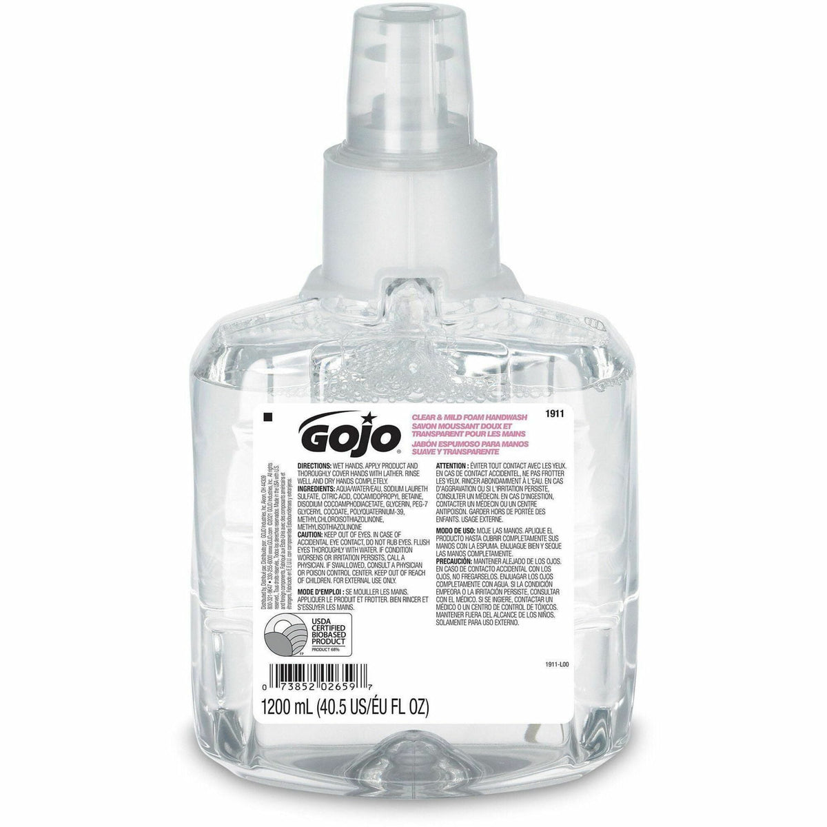Gojo&reg; LTX-12 Clear Mild Foam Handwash Refill - 2000