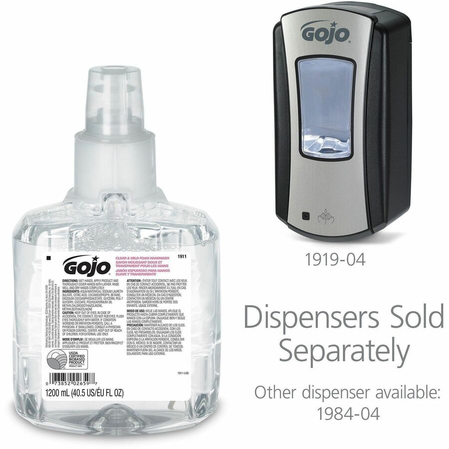 Gojo&reg; LTX-12 Clear Mild Foam Handwash Refill - Alternate-Image5